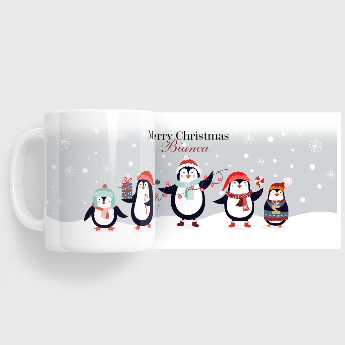 Tazza personalizzata con scritta - Pinguini
