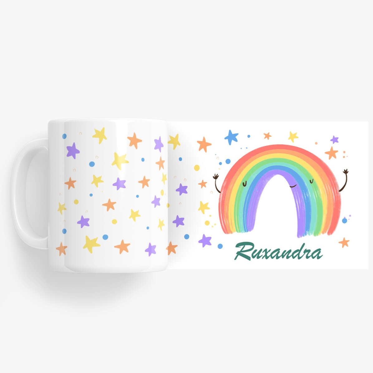Tazza personalizzata con scritta - Rainbow