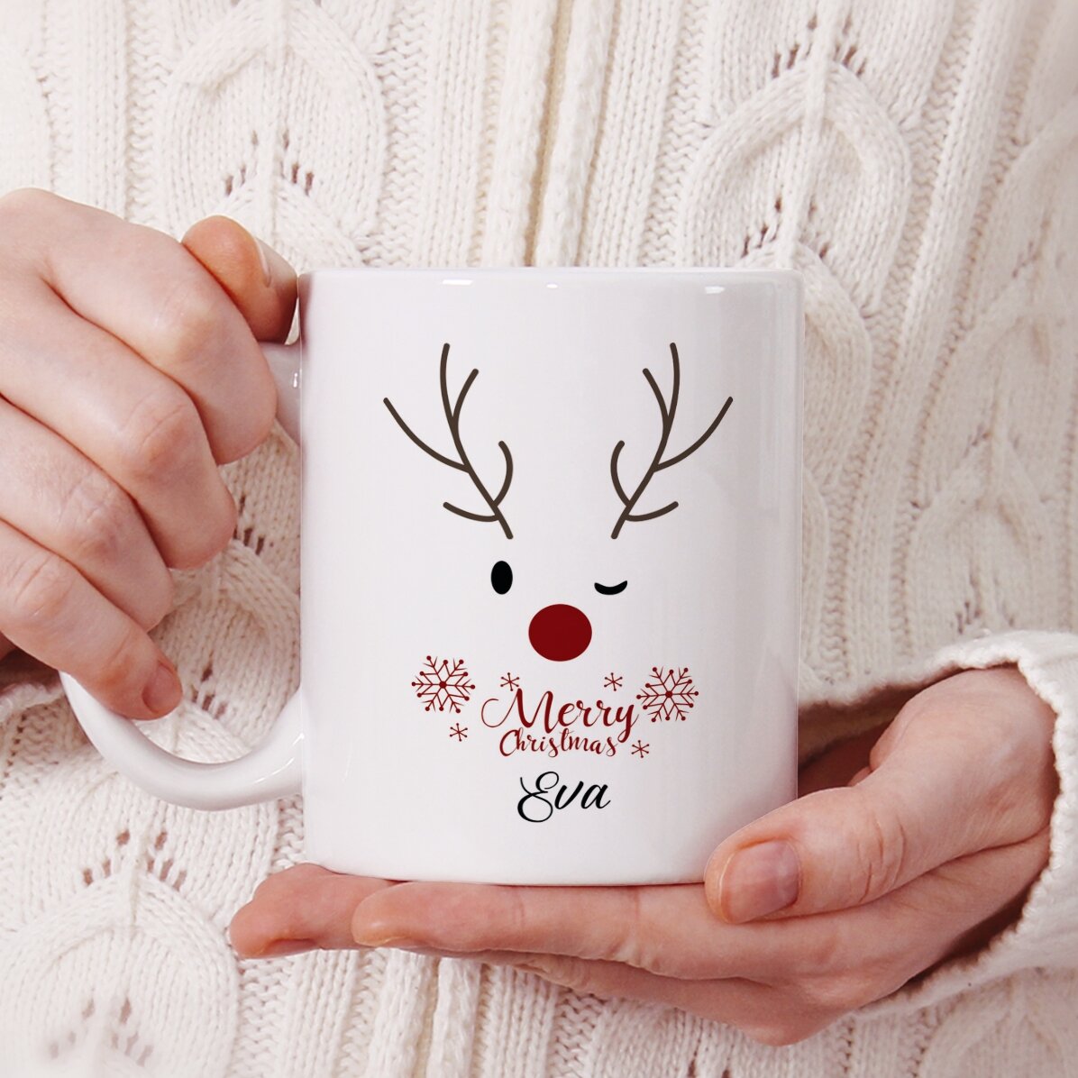 Tazza personalizzata con scritta - Renna