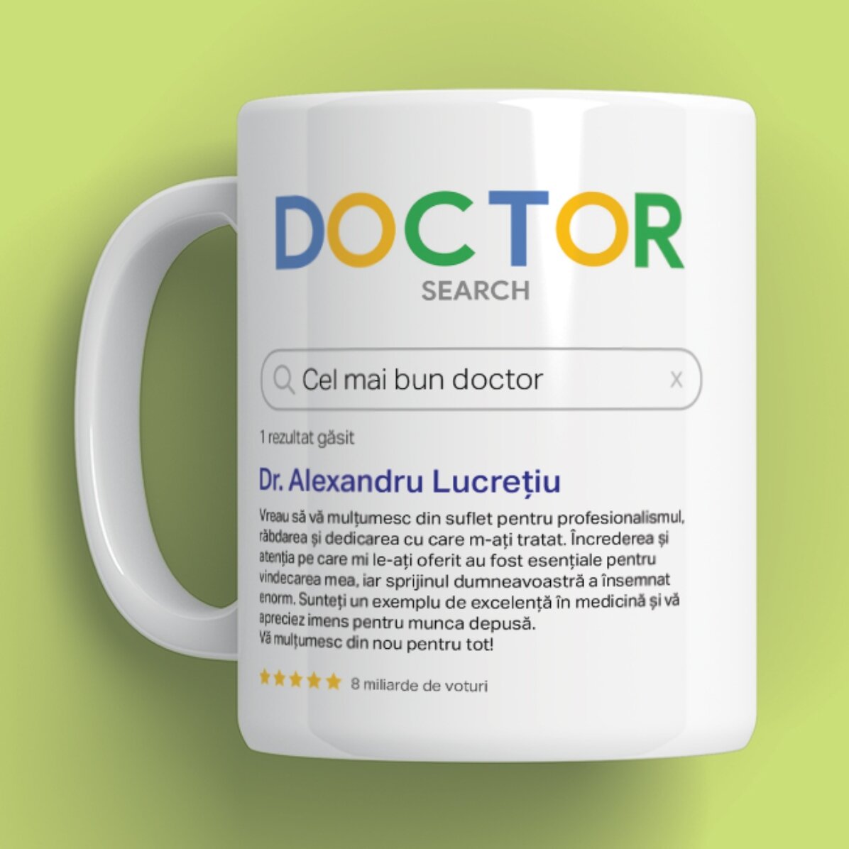 Personalised mug with text - Search
