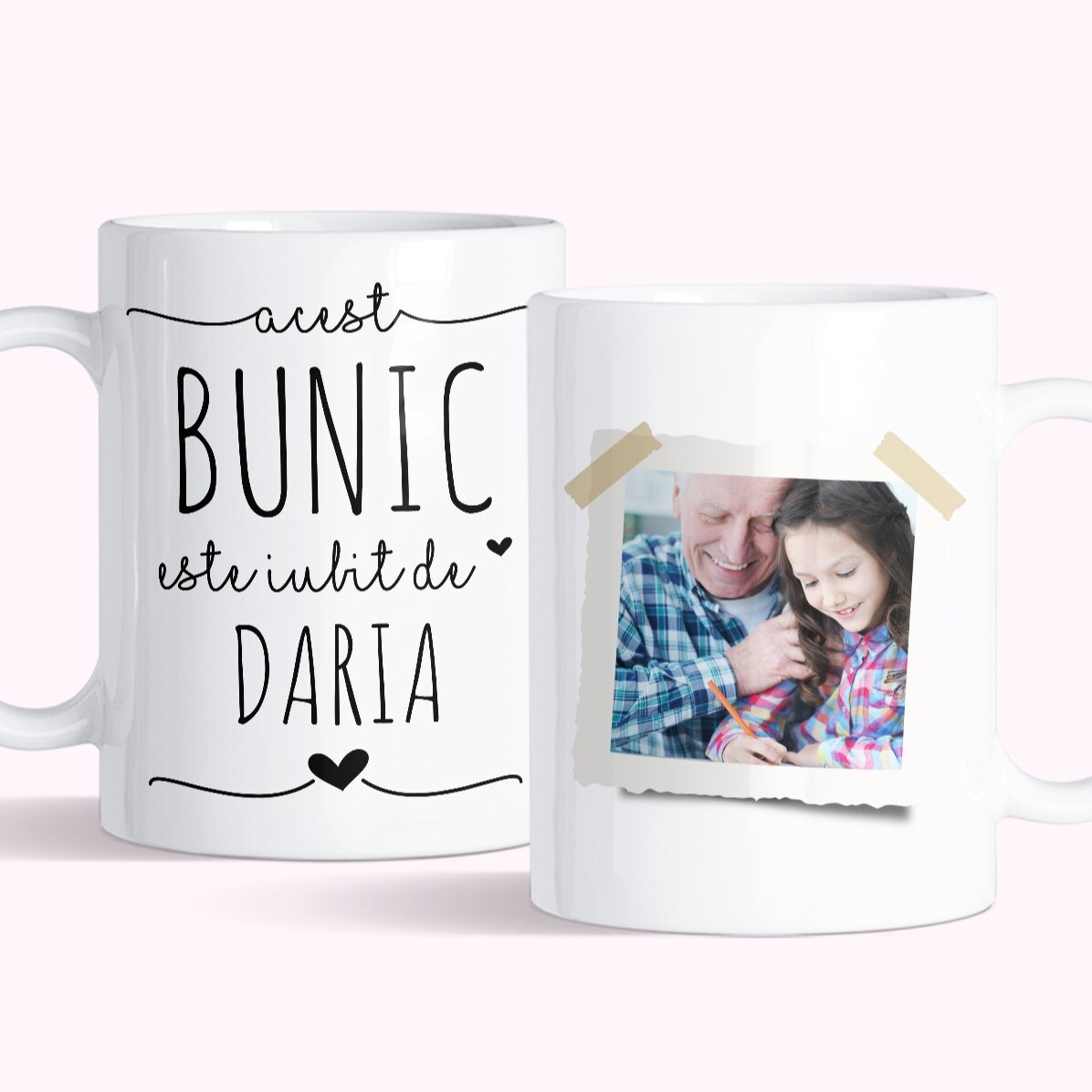 Tazza personalizzata con testo e foto - Amato nonno
