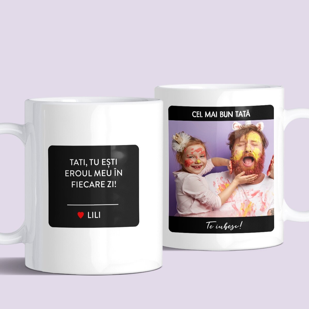 Tazza personalizzata con testo e foto - Il mio eroe