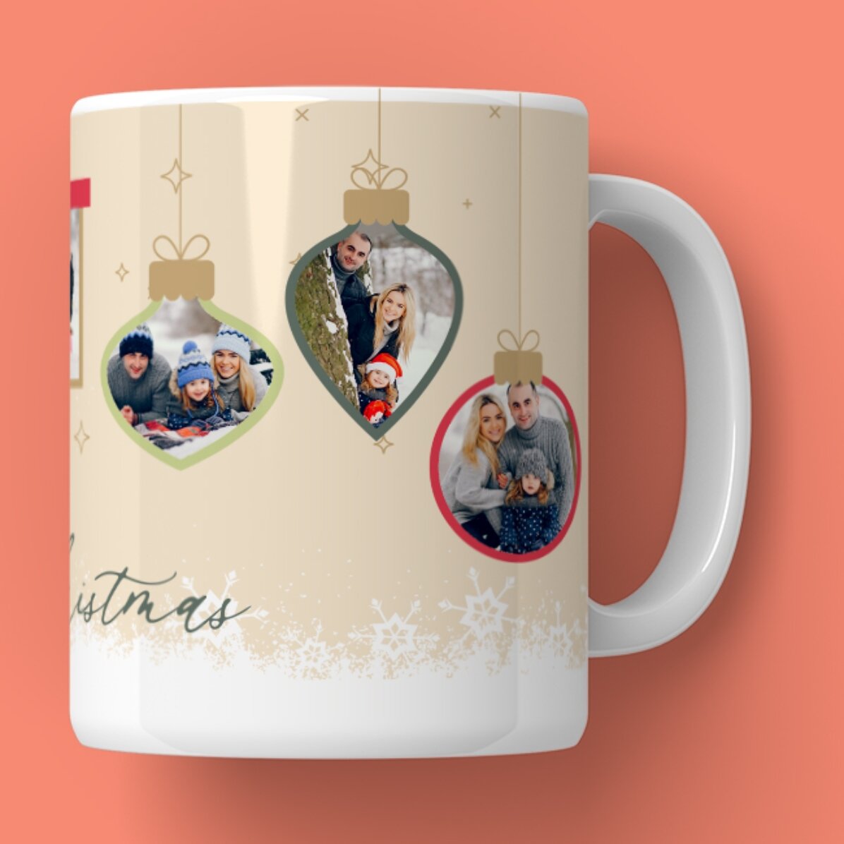 Tazza personalizzata con testo e foto - Ricordi di Natale