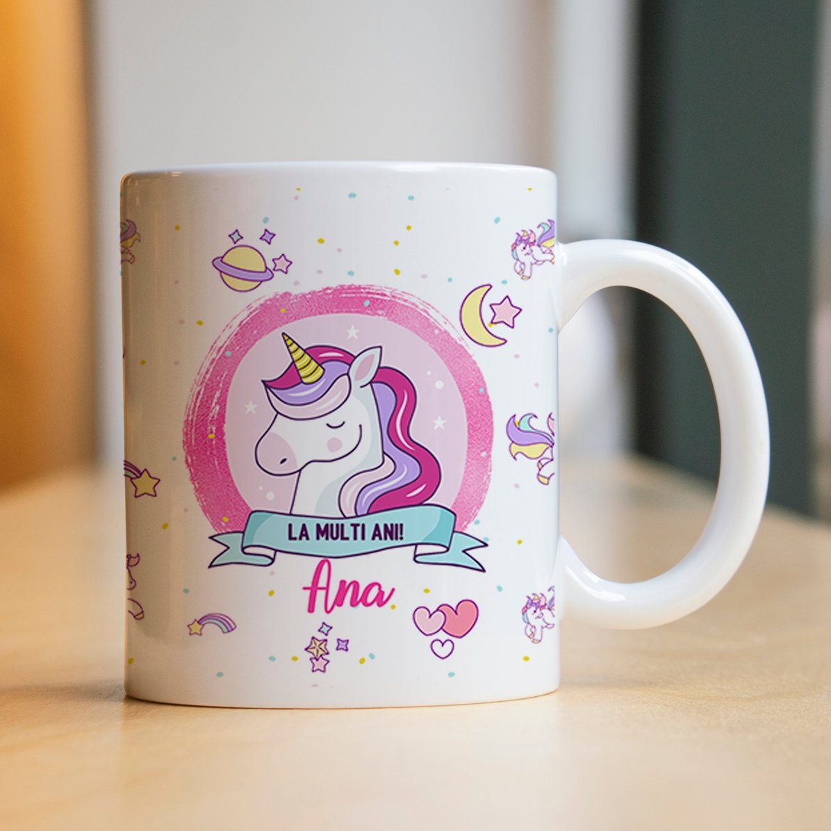 Tazza personalizzata con scritta - Unicorni