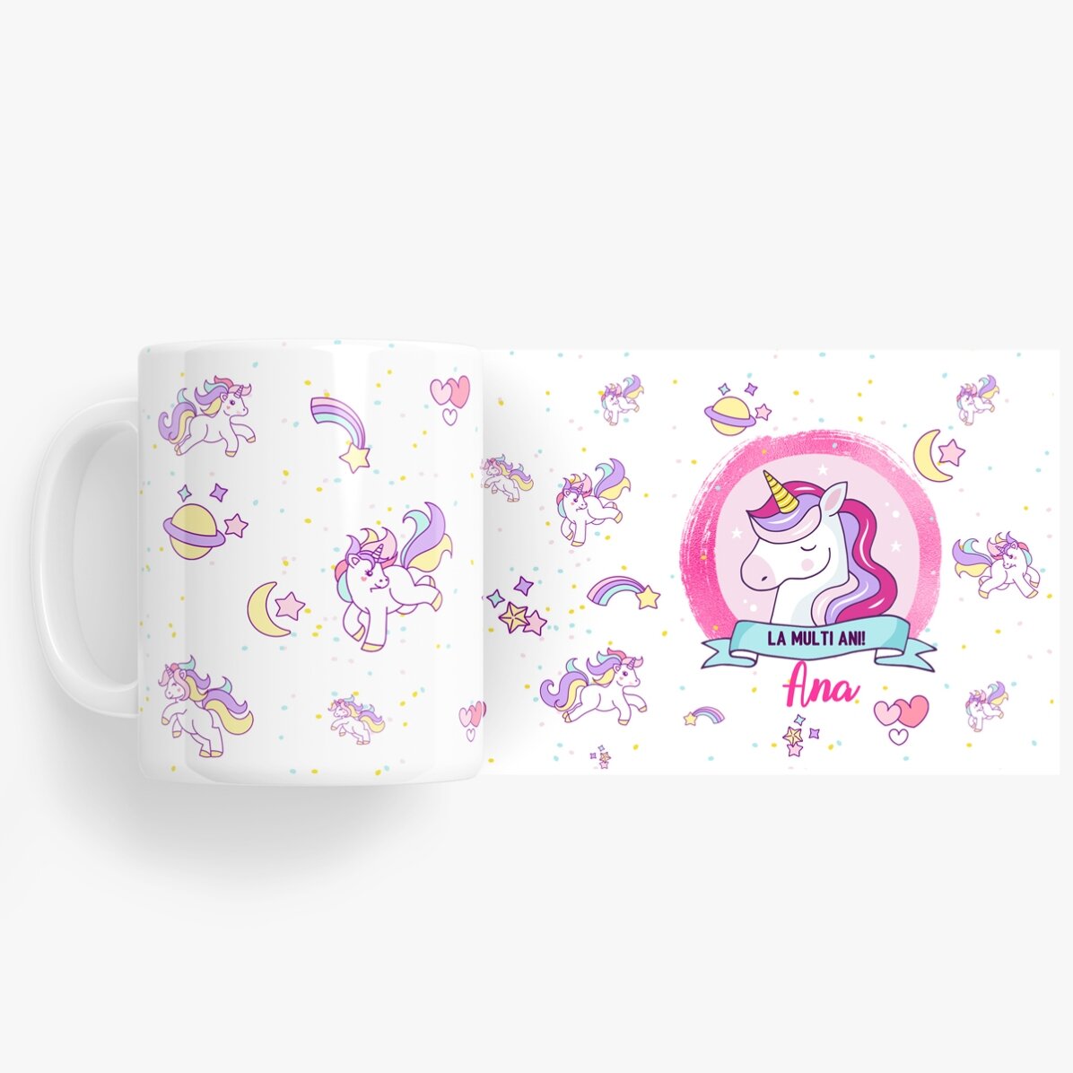 Tazza personalizzata con scritta - Unicorni