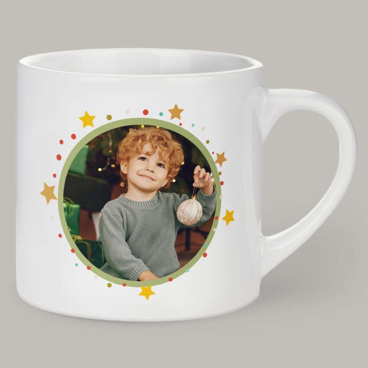 Tazza personalizzata per bambini con una foto - Buon Natale