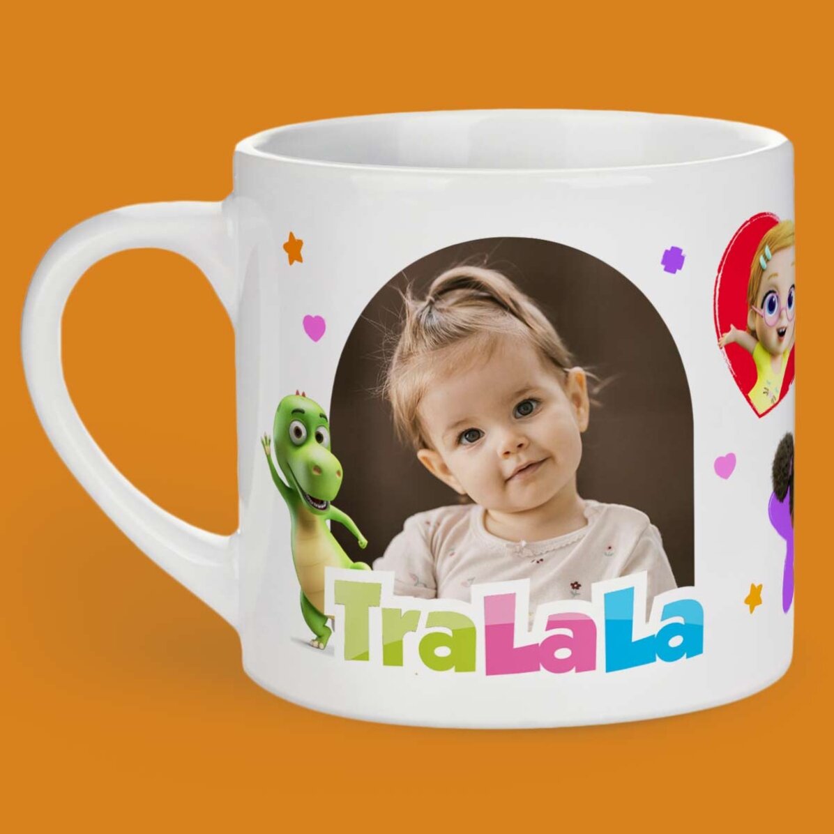 Tazza personalizzata per bambini con foto e nome - TraLaLa