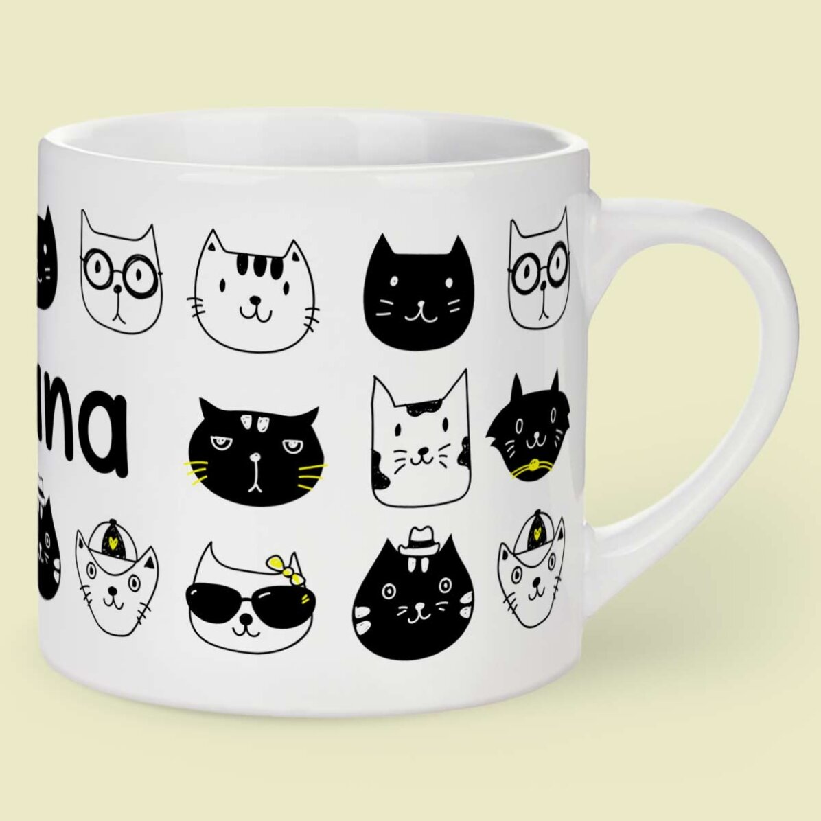 Tazza personalizzata per bambini con scritta - Cats