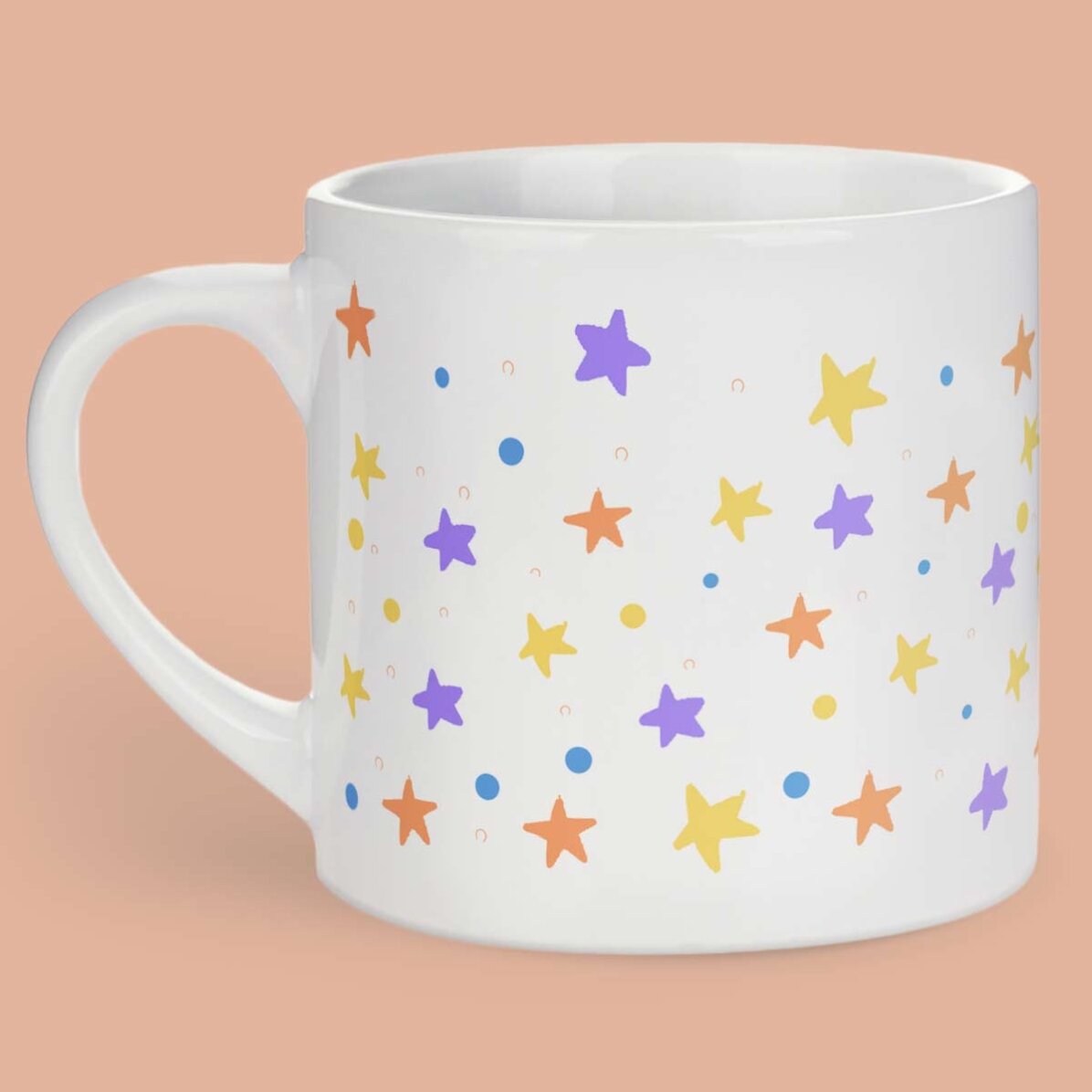 Tazza personalizzata per bambini con scritta - Rainbow