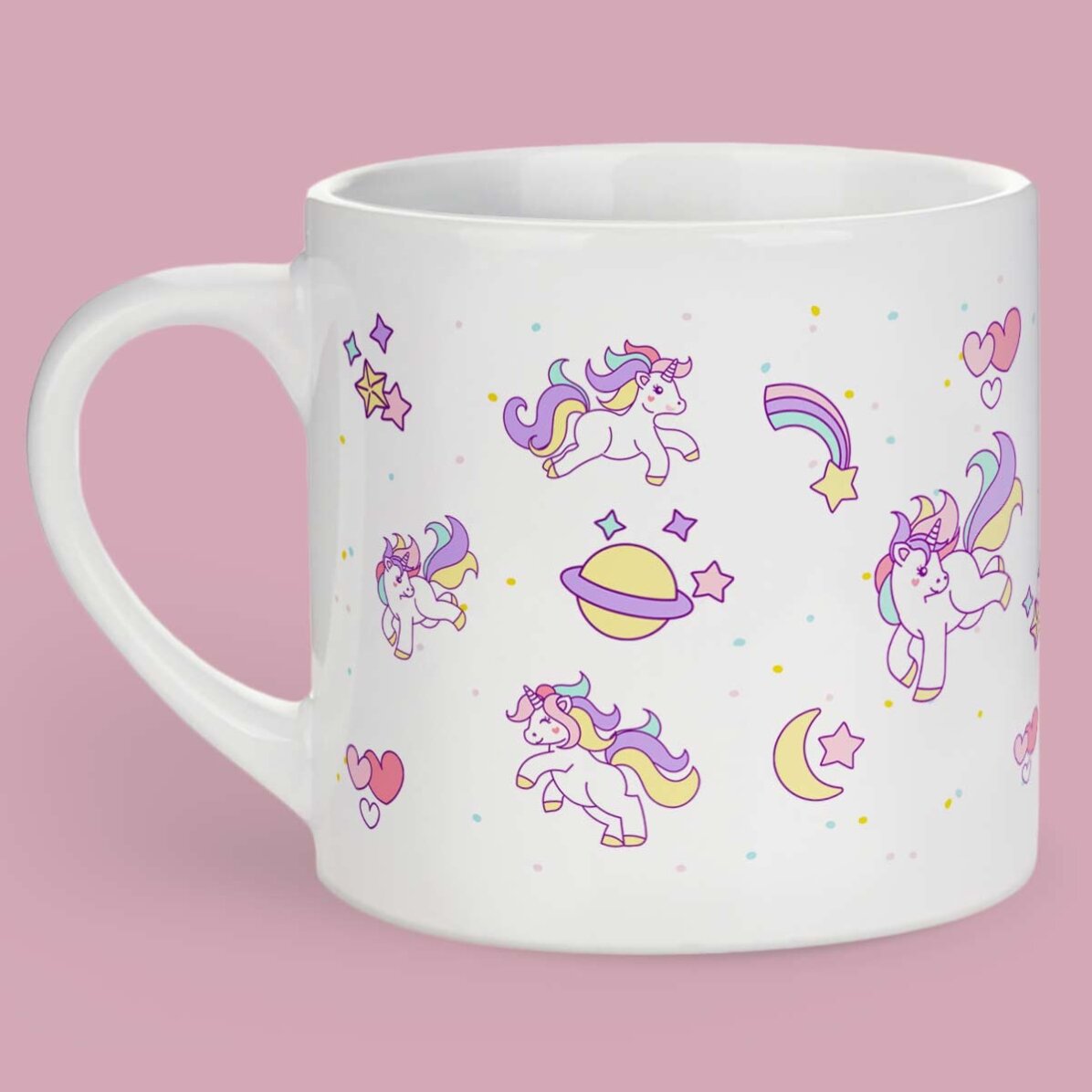 Tazza personalizzata per bambini con scritta - Unicorni