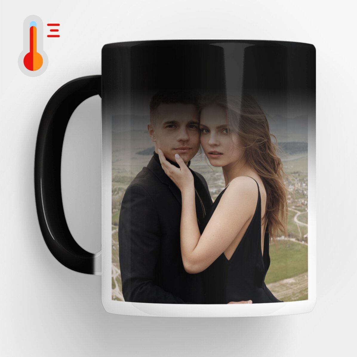 Tazza termosensibile personalizzata con 2 foto