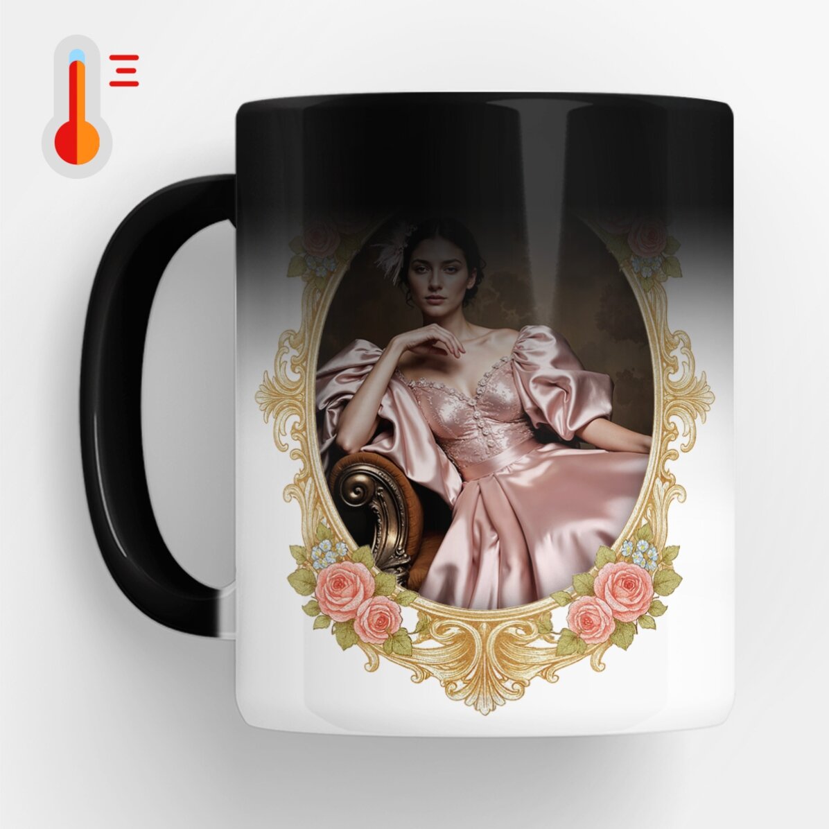 Tazza termosensibile personalizzata con foto e testo - Bridgerton Aesthetic