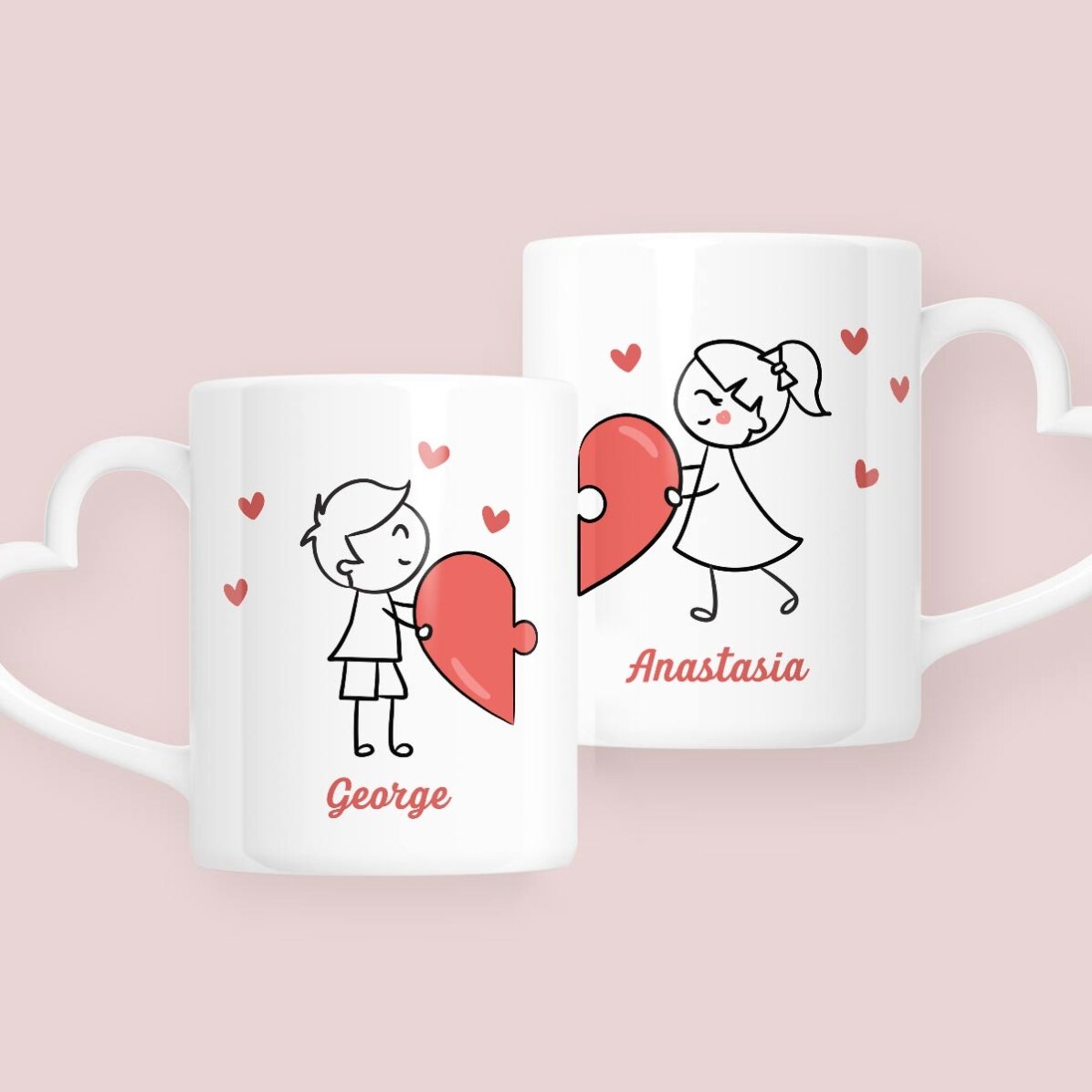 Tazze personalizzate per coppie con scritta - Love