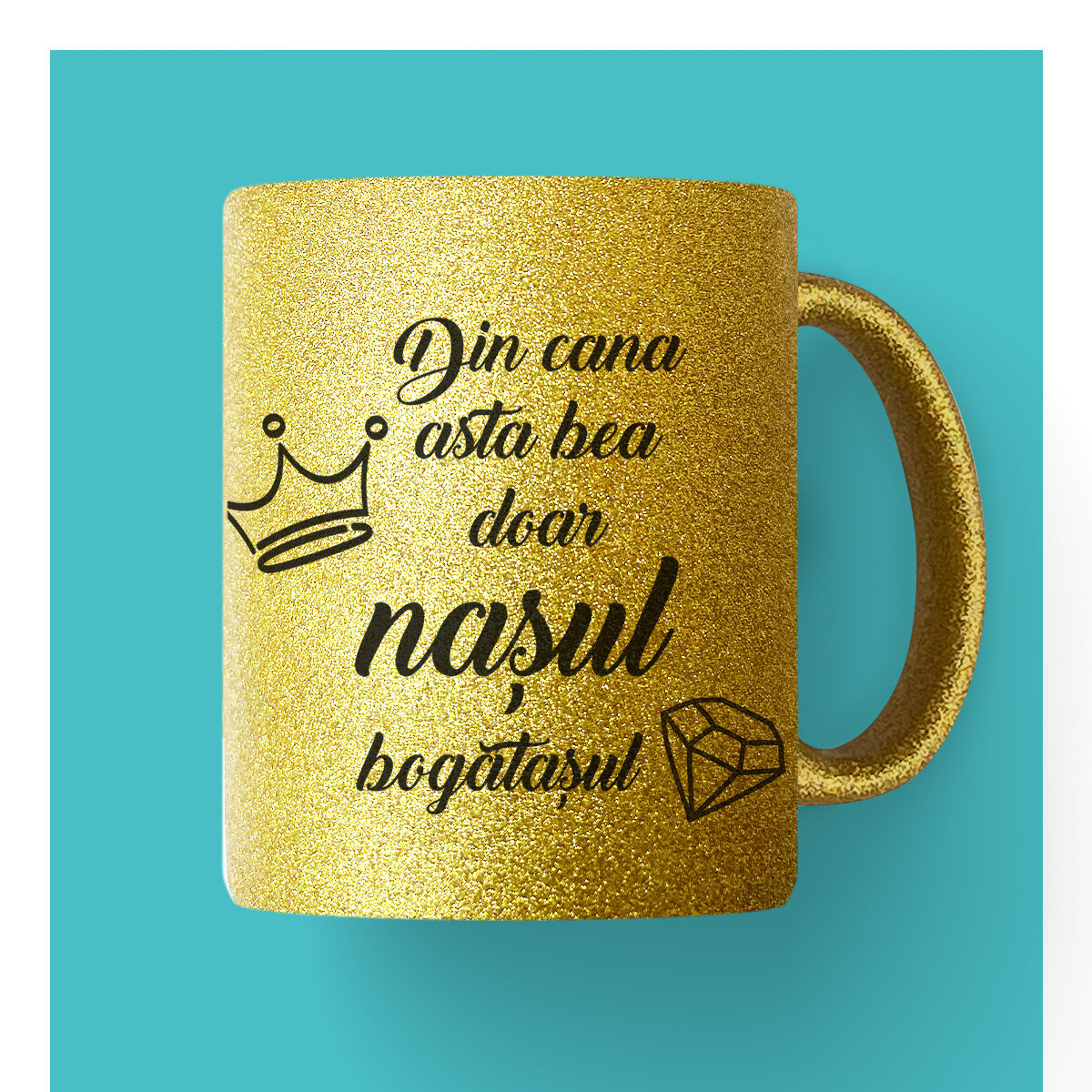 Tazze personalizzate con glitter