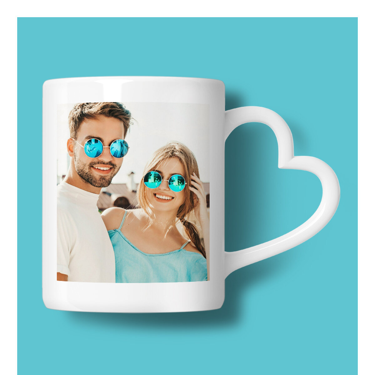 Coppette personalizzate con manico a forma di cuore