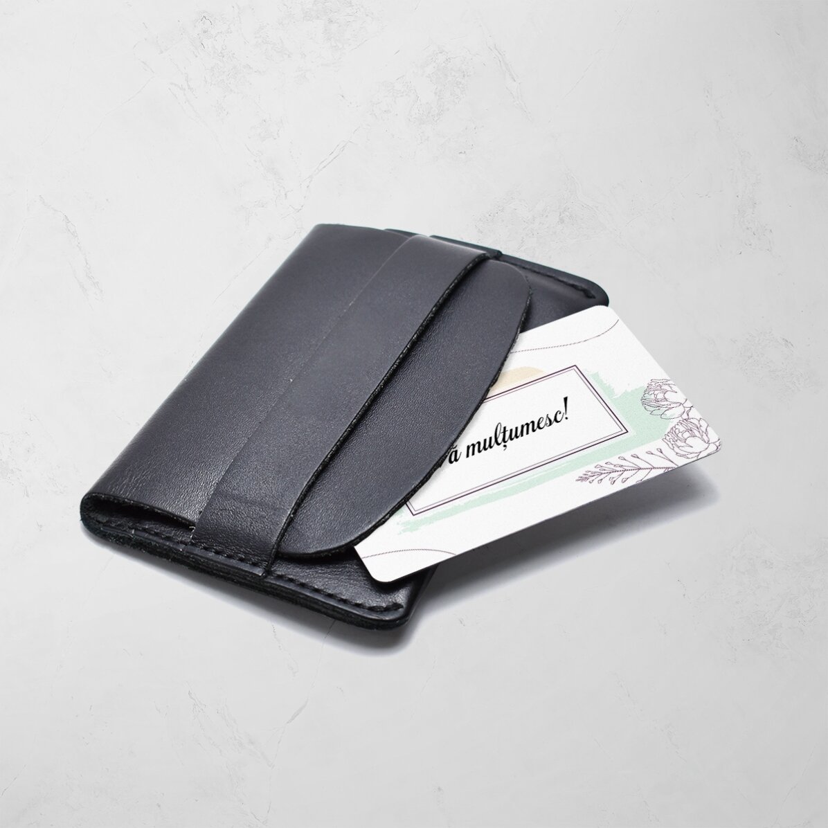 Tessera in alluminio personalizzata fronte-retro con messaggio - Ringraziamento