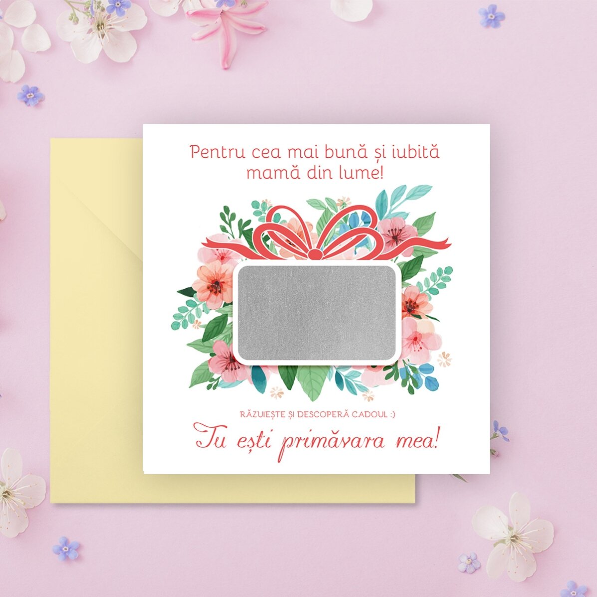 Carta gratta e vinci personalizzata con messaggio - Regalo