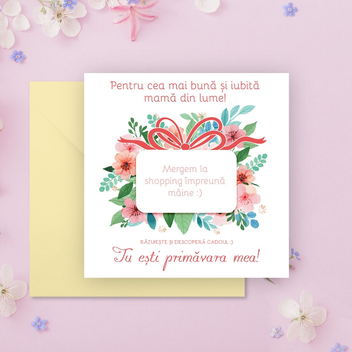 Carta gratta e vinci personalizzata con messaggio - Regalo