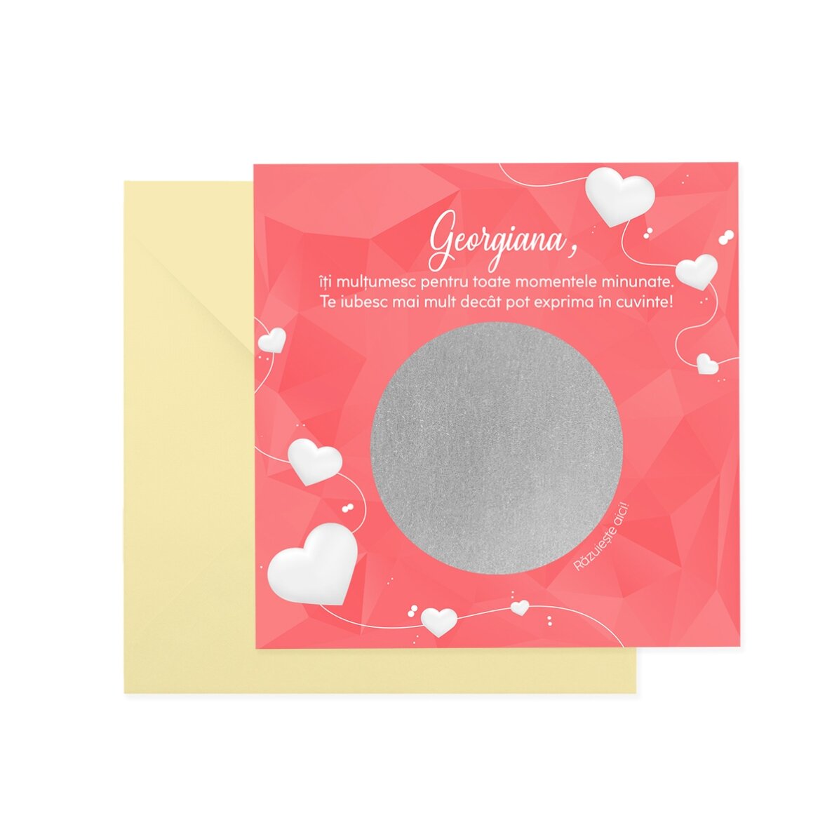 Cartolina gratta e vinci personalizzata con testo - Proposta di matrimonio