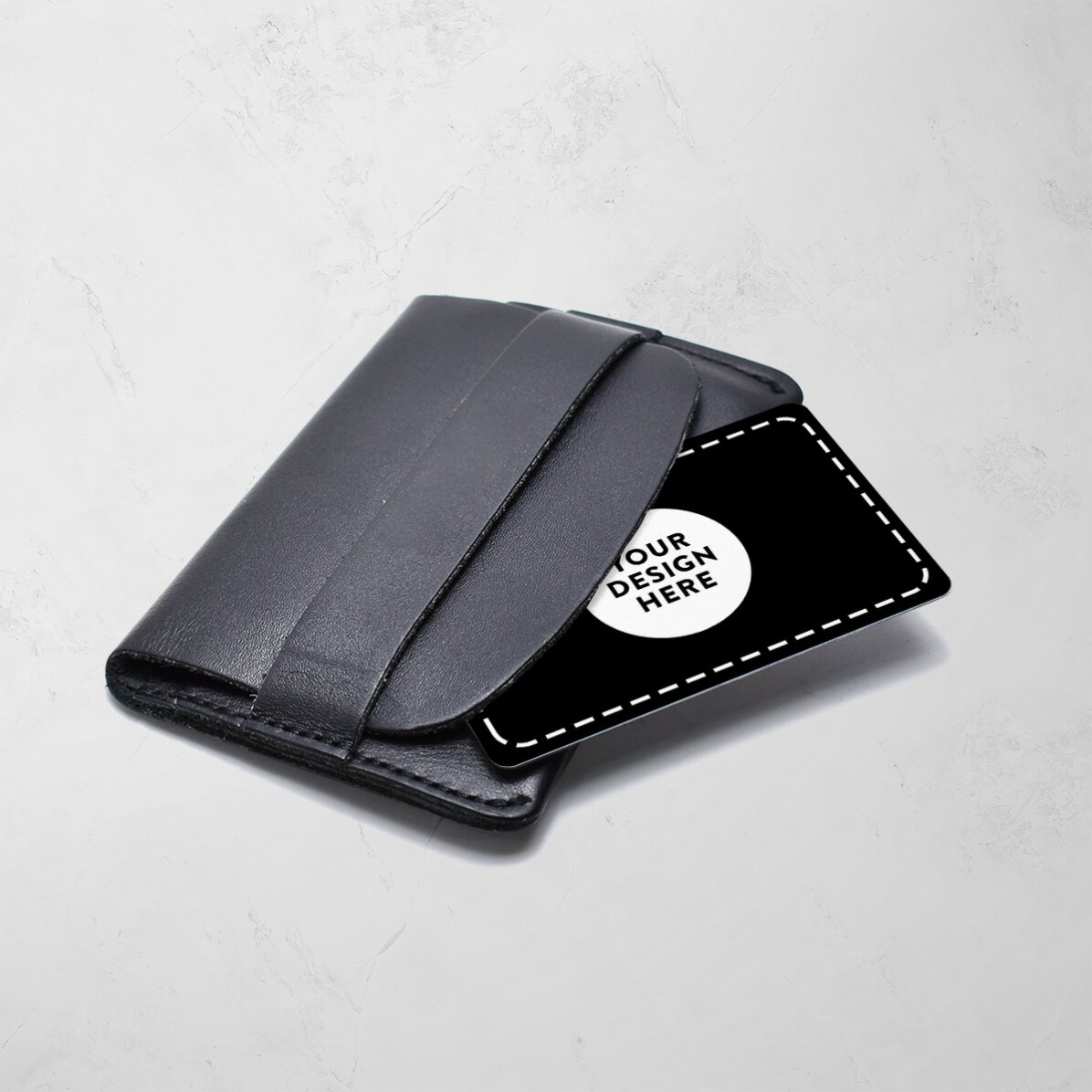 Biglietto da visita in alluminio personalizzato fronte-retro con codice QR e grafica personalizzata 