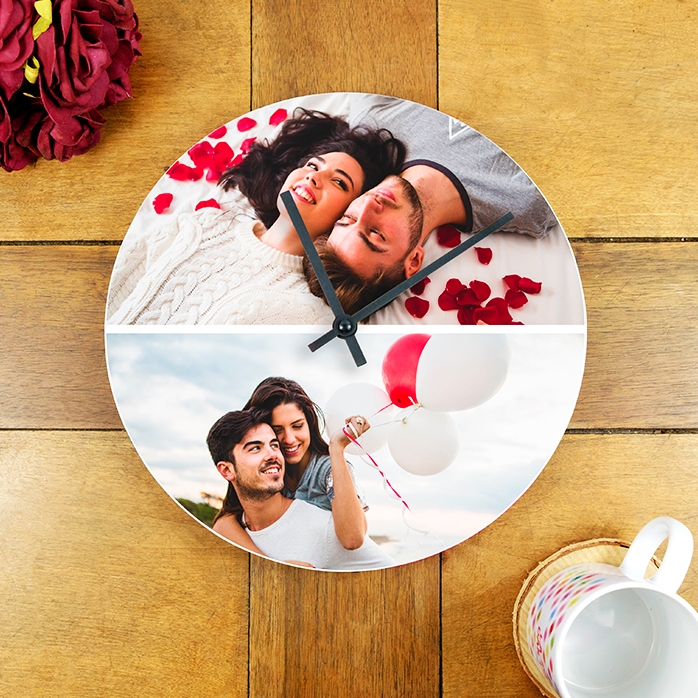 Orologio personalizzato con 2 foto