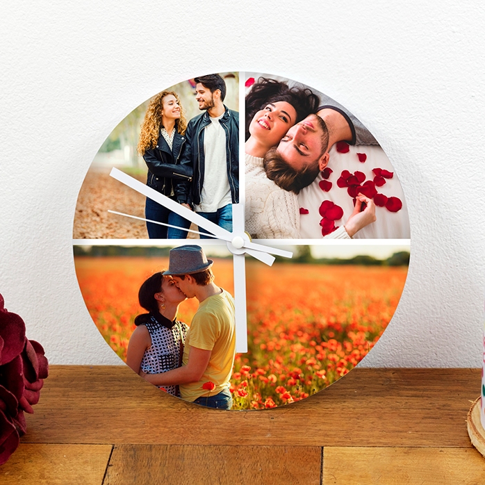 Orologio personalizzato con 3 foto