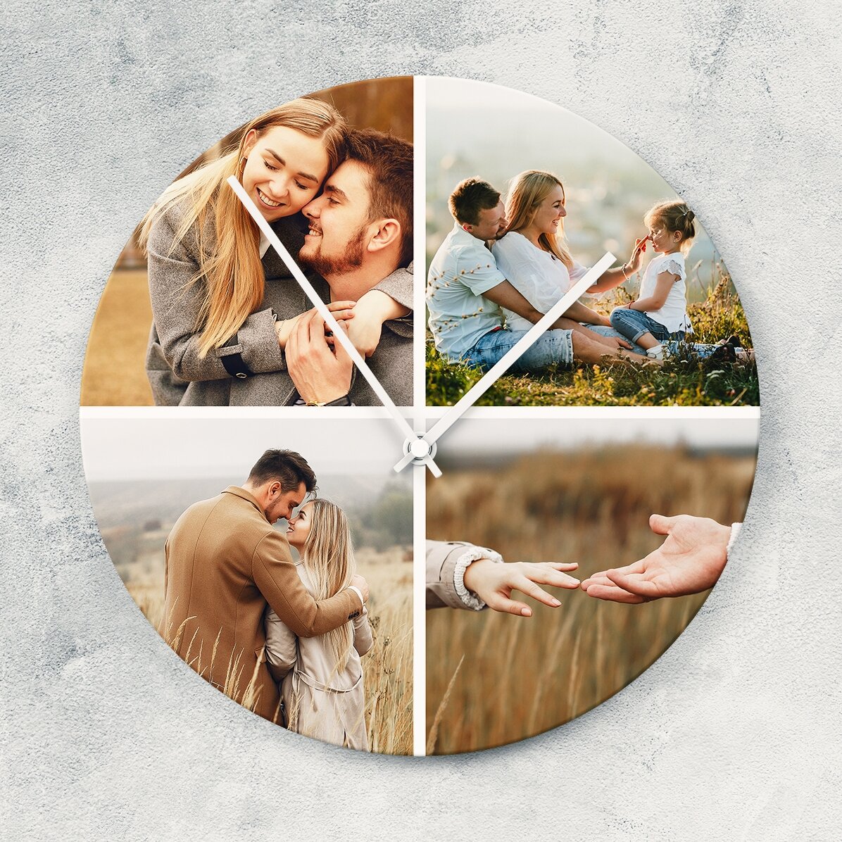 Orologio personalizzato con 4 foto