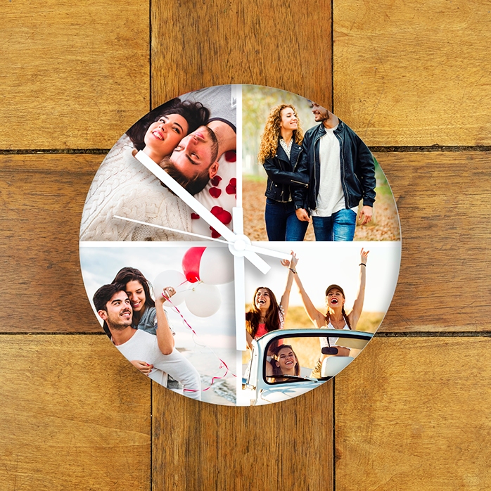 Orologio personalizzato con 4 foto