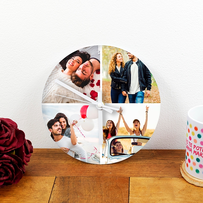 Orologio personalizzato con 4 foto