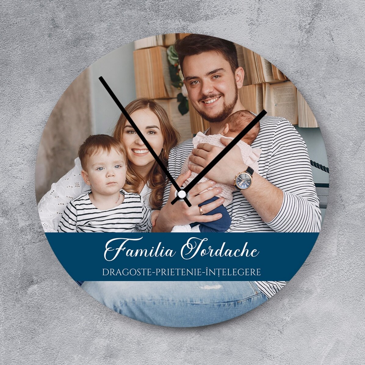 Orologio personalizzato con foto e messaggio