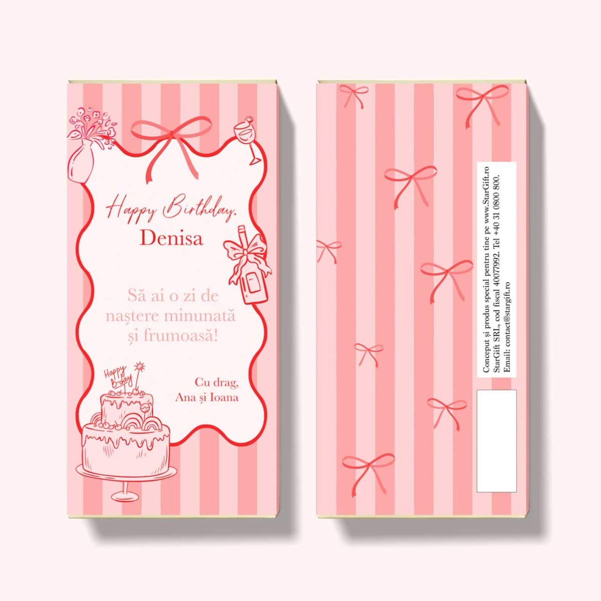 Cioccolato personalizzato con messaggio - Buon compleanno!