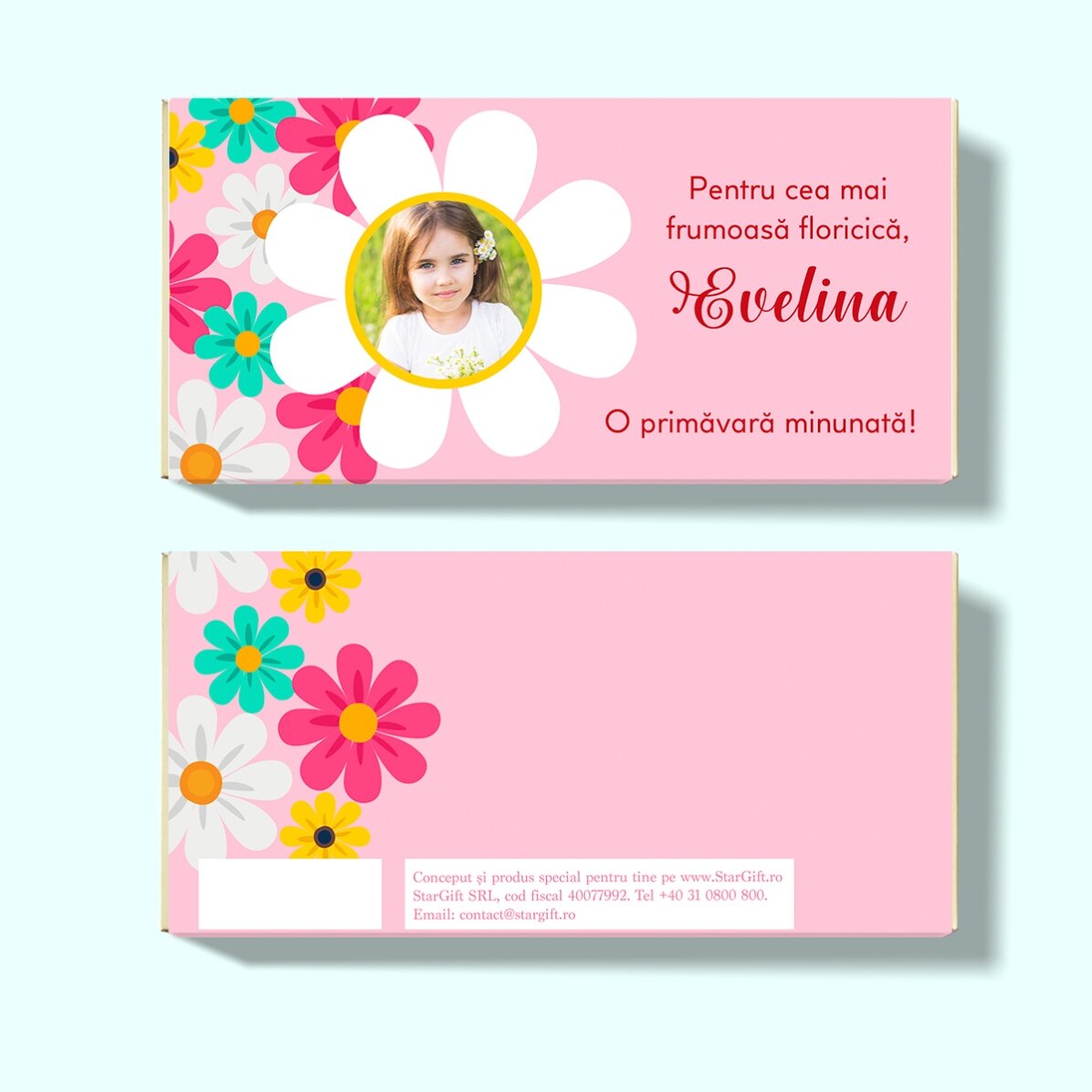 Cioccolato personalizzato con messaggio e foto - Floricele