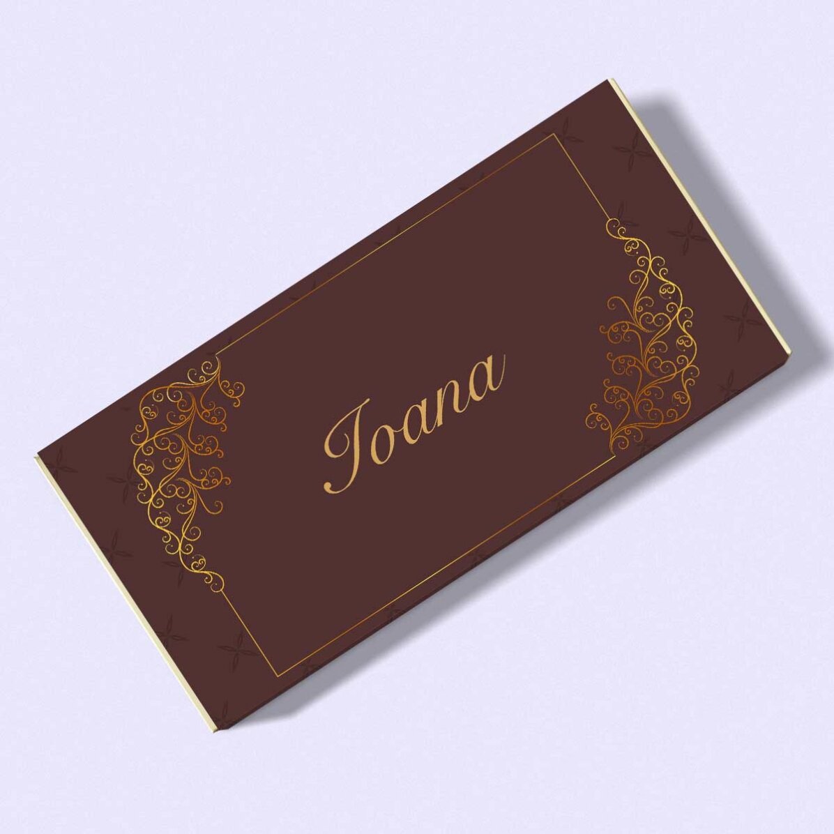 Cioccolato personalizzato con nome e messaggio - Luxury