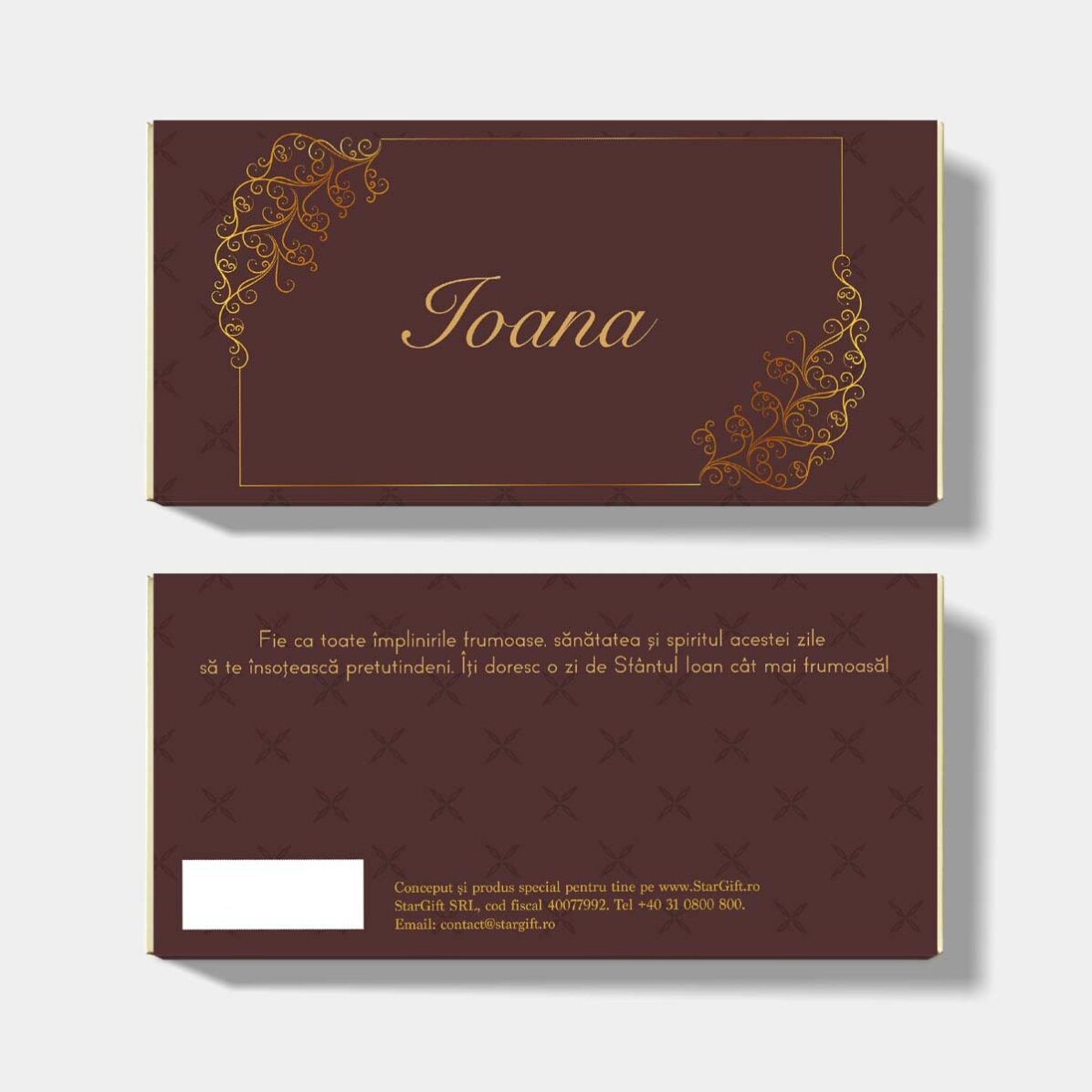 Cioccolato personalizzato con nome e messaggio - Luxury