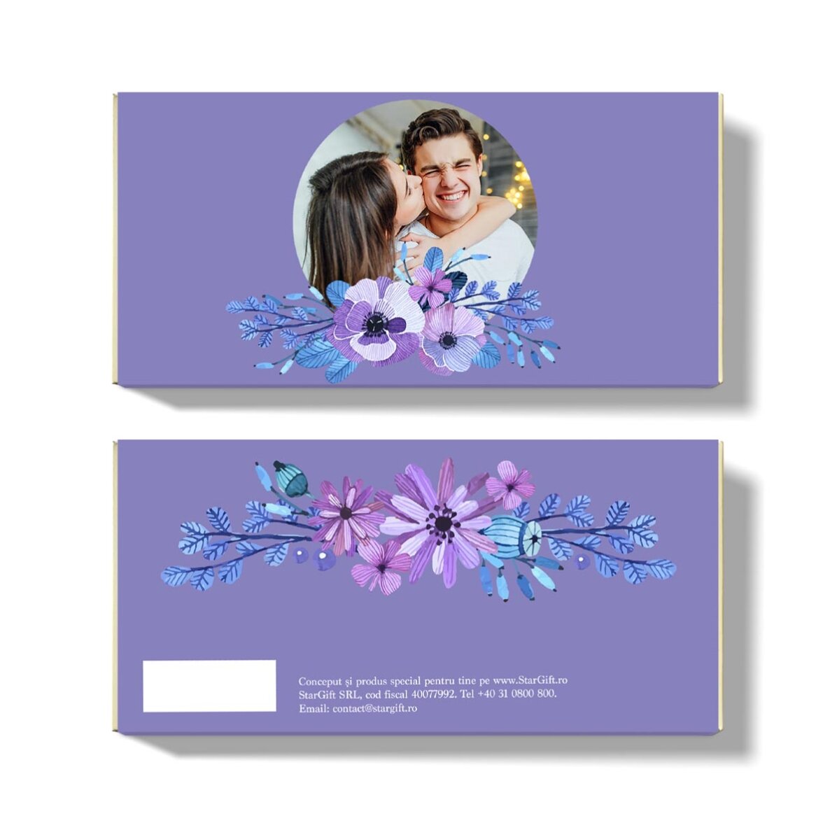 Cioccolato personalizzato con una foto - Flowers