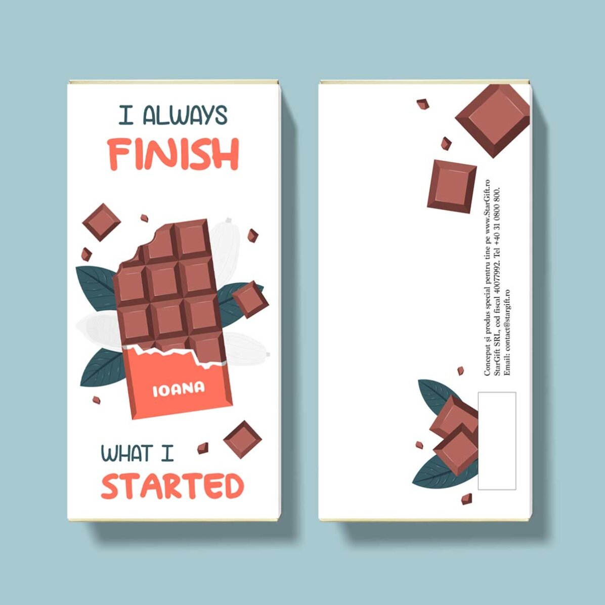 Personalised chocolate with text - Always