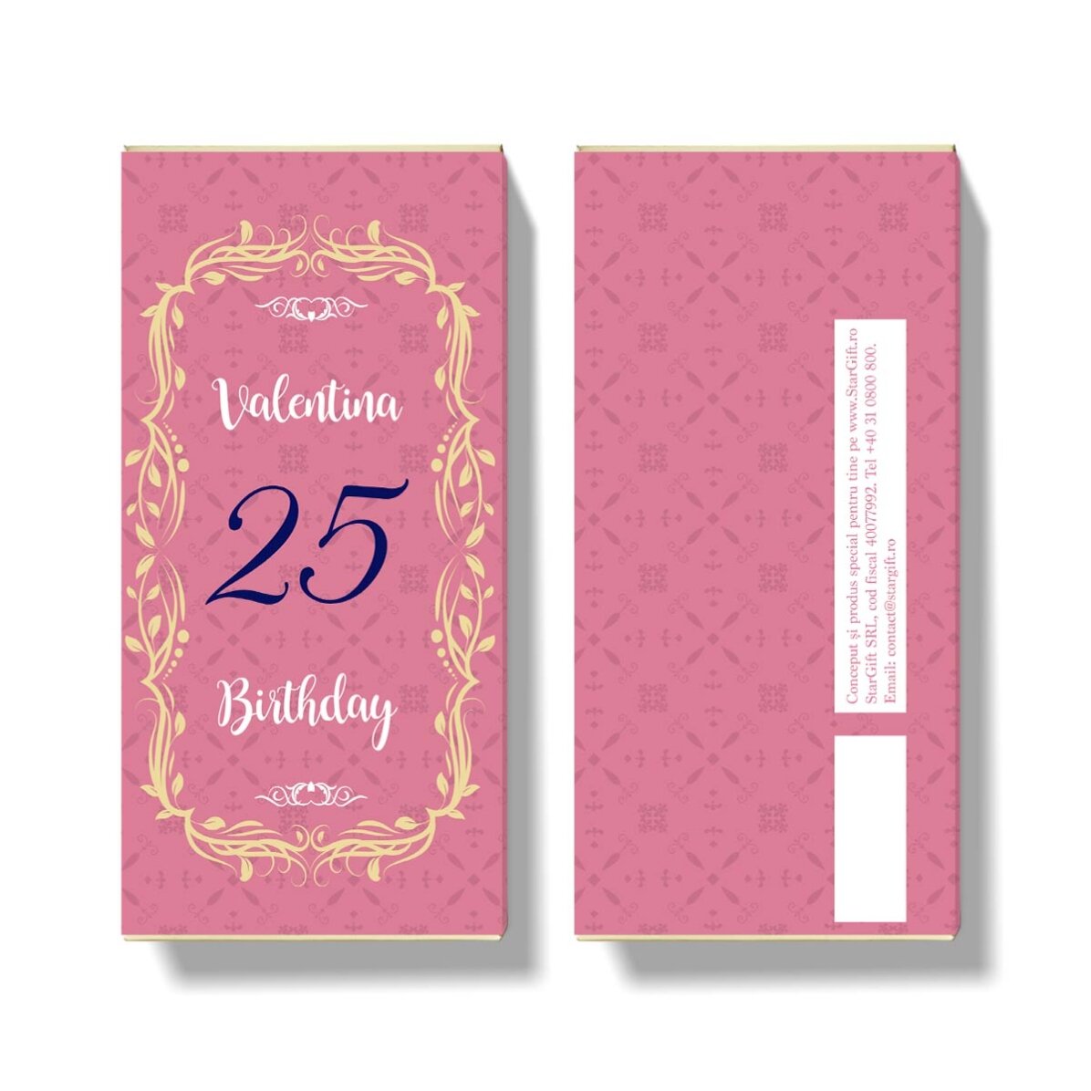 Cioccolato personalizzato con scritta - Compleanno