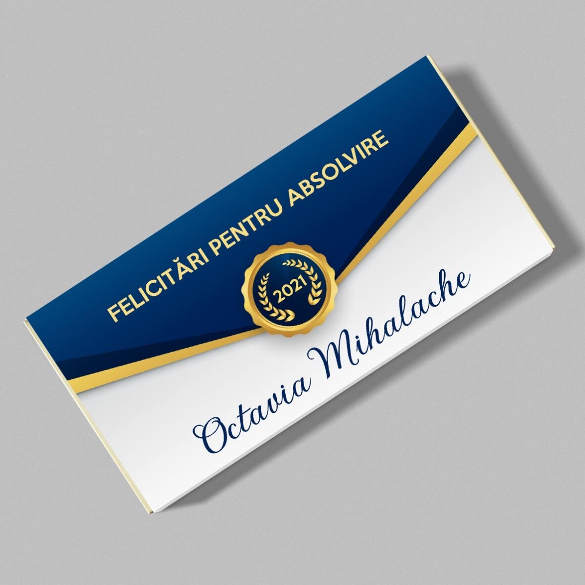 Cioccolato personalizzato con dedica - Auguri per la laurea
