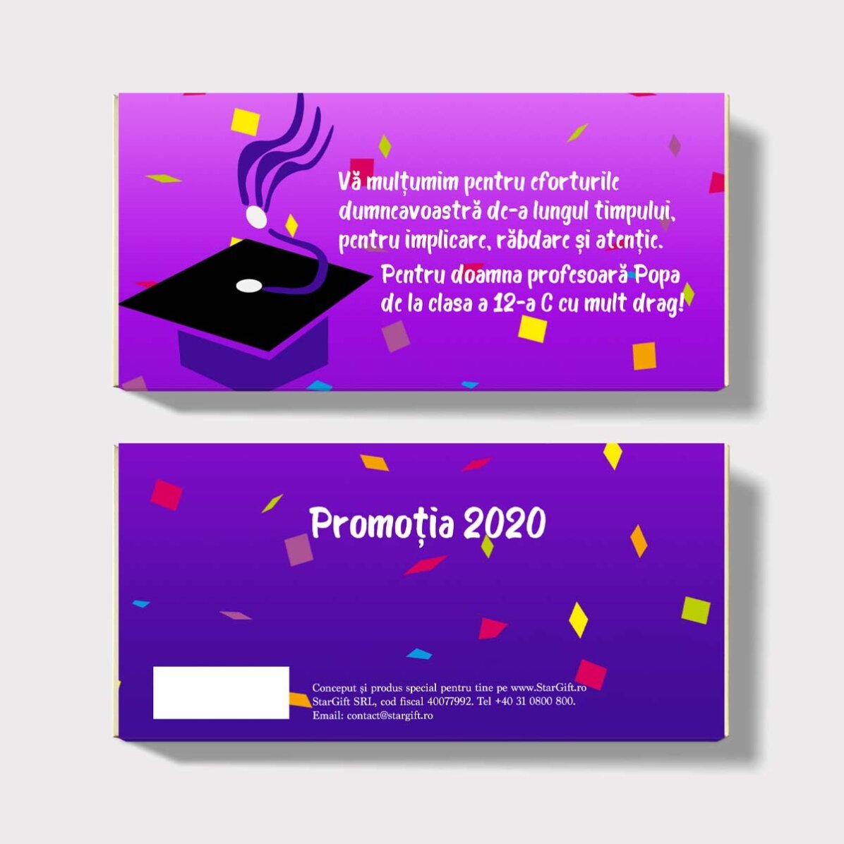 Cioccolato personalizzato con scritta - Laurea