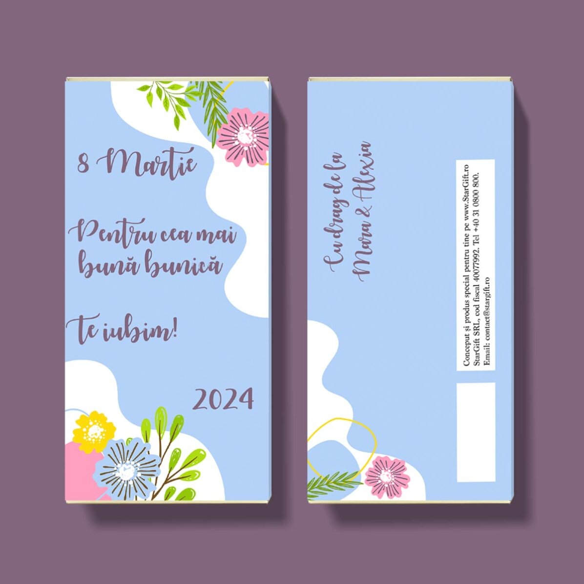 Cioccolato personalizzato con scritta - Happiness