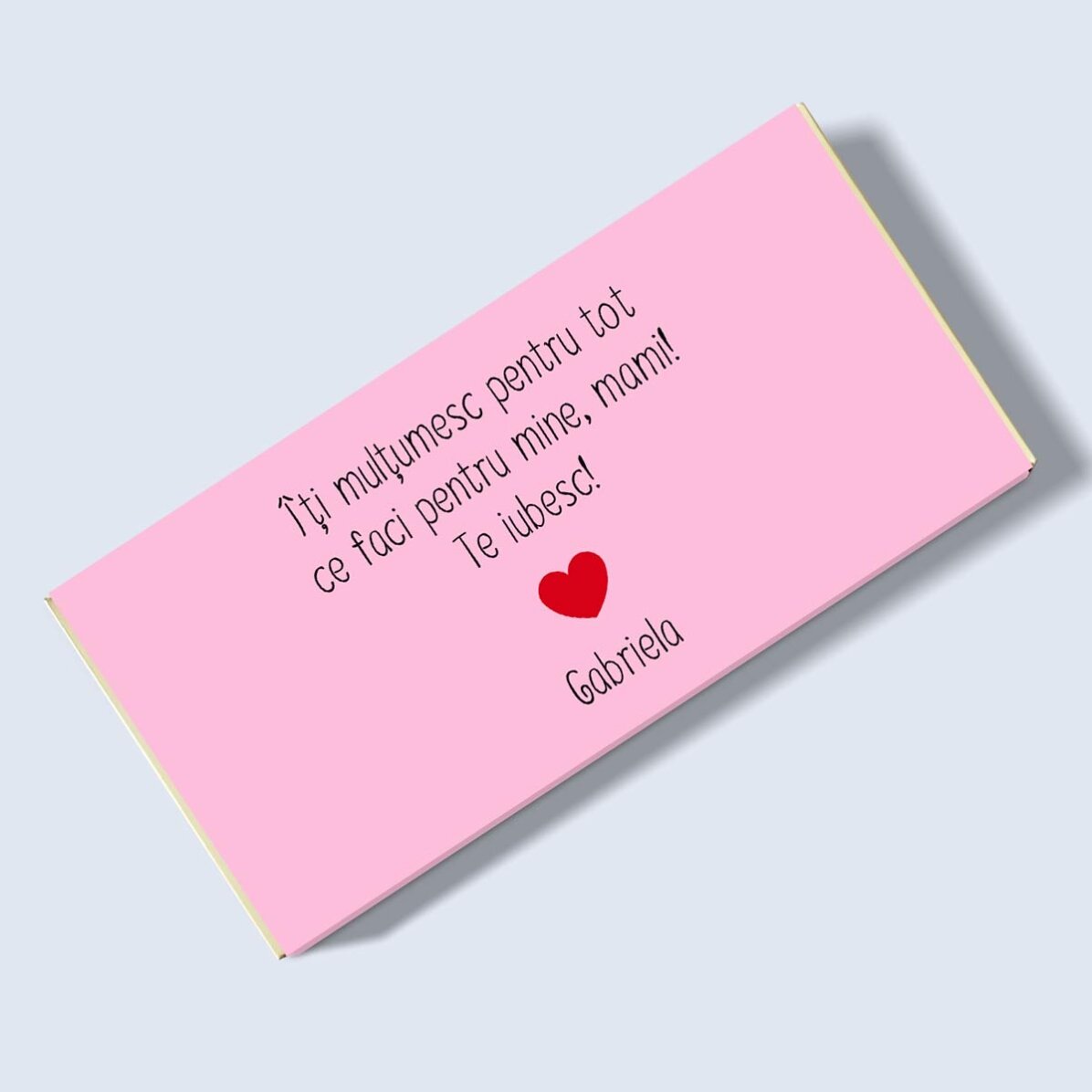 Cioccolato personalizzato con scritta - Cuore