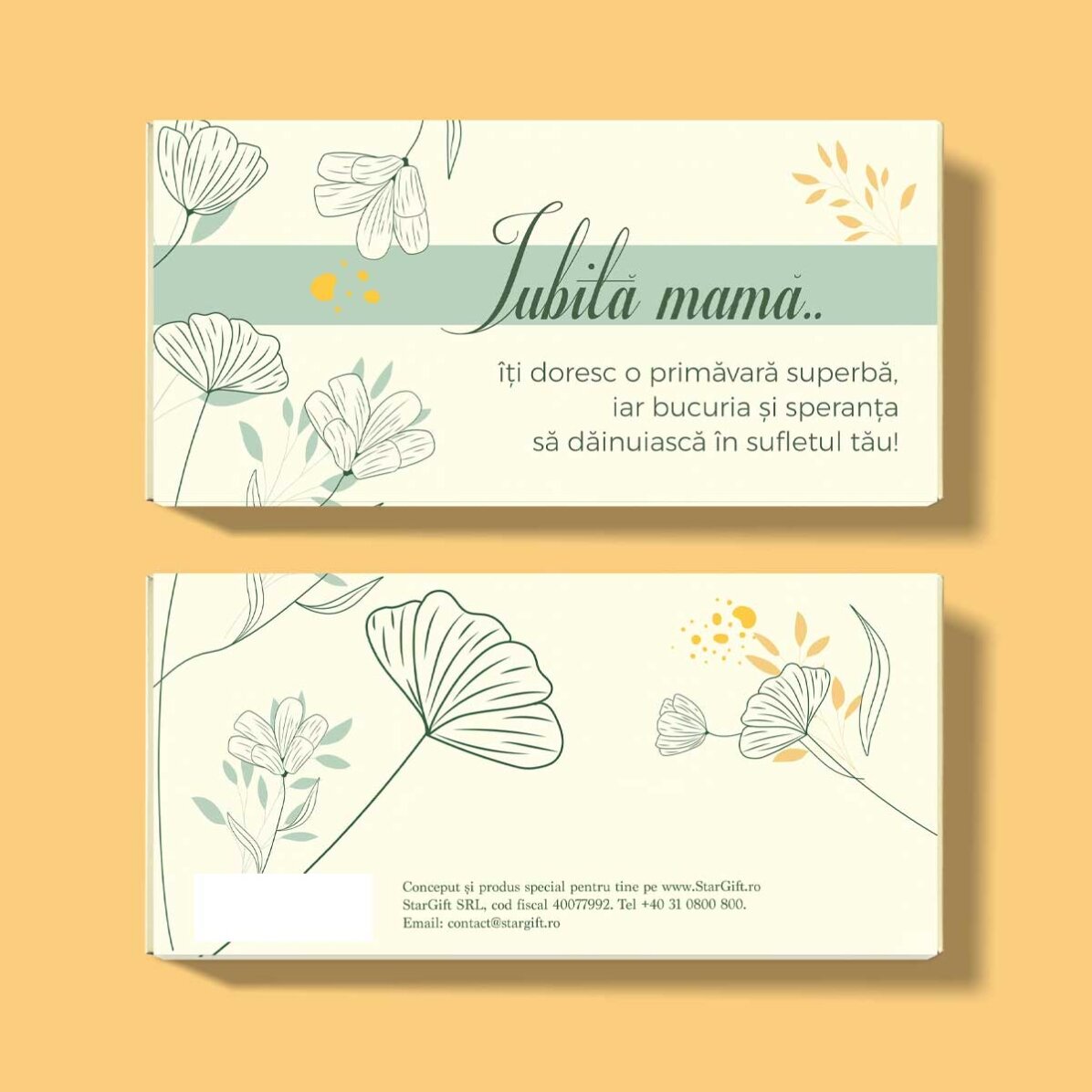 Cioccolato personalizzato con scritta - Cara mamma