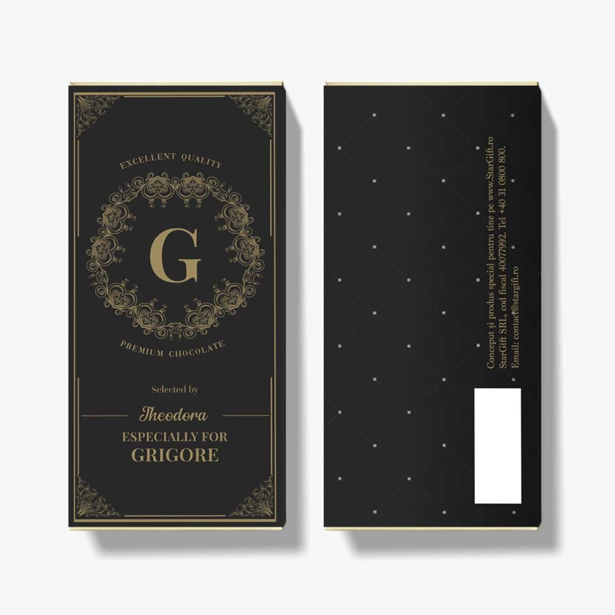 Cioccolato personalizzato con scritta - Monogramma