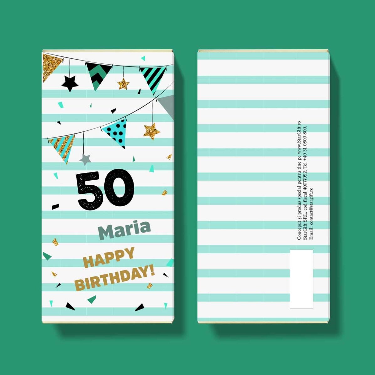 Cioccolato personalizzato con dedica per il compleanno - Regalo di compleanno