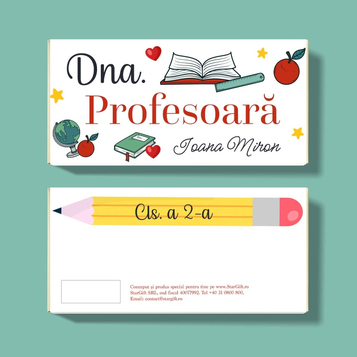 Cioccolato personalizzato con scritta - Scuola