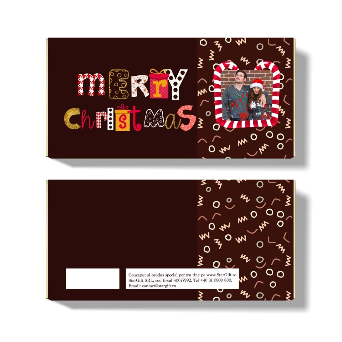 Cioccolato personalizzato di Natale - Merry Christmas