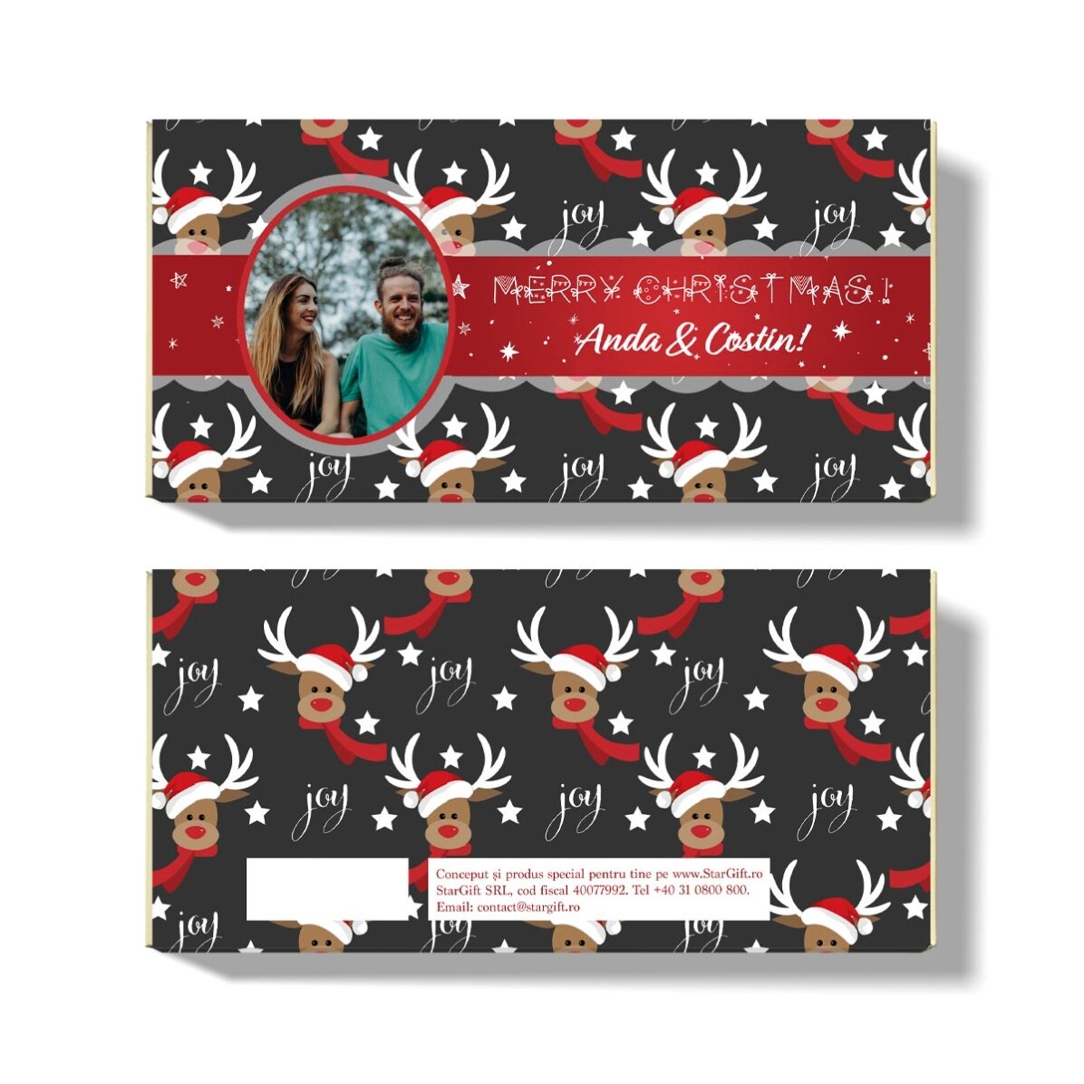 Cioccolato personalizzato di Natale - Renna