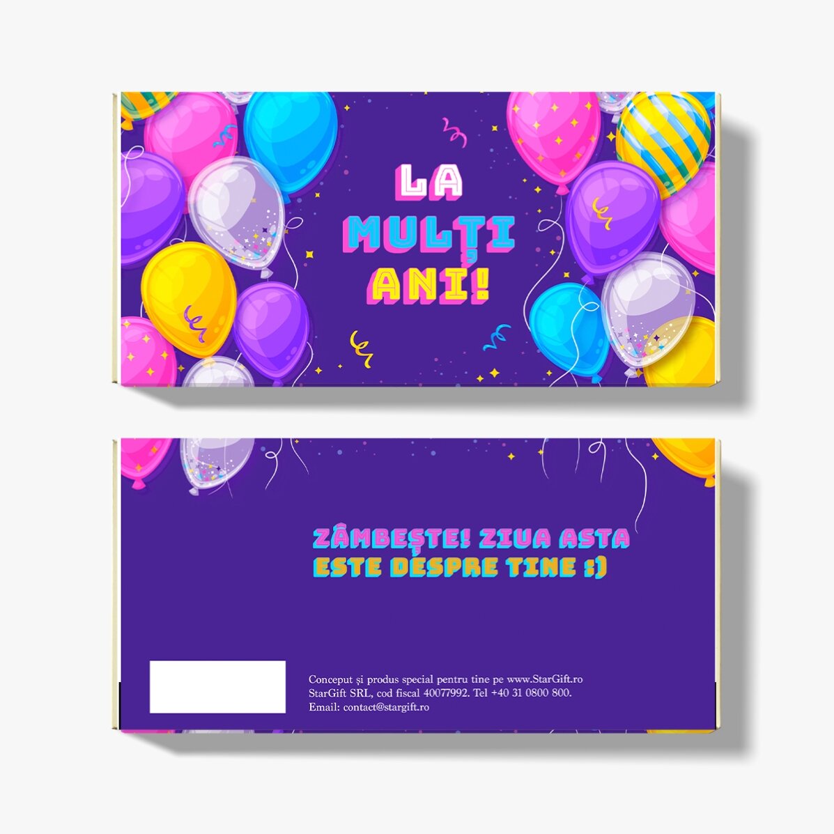Cioccolato personalizzato per il compleanno