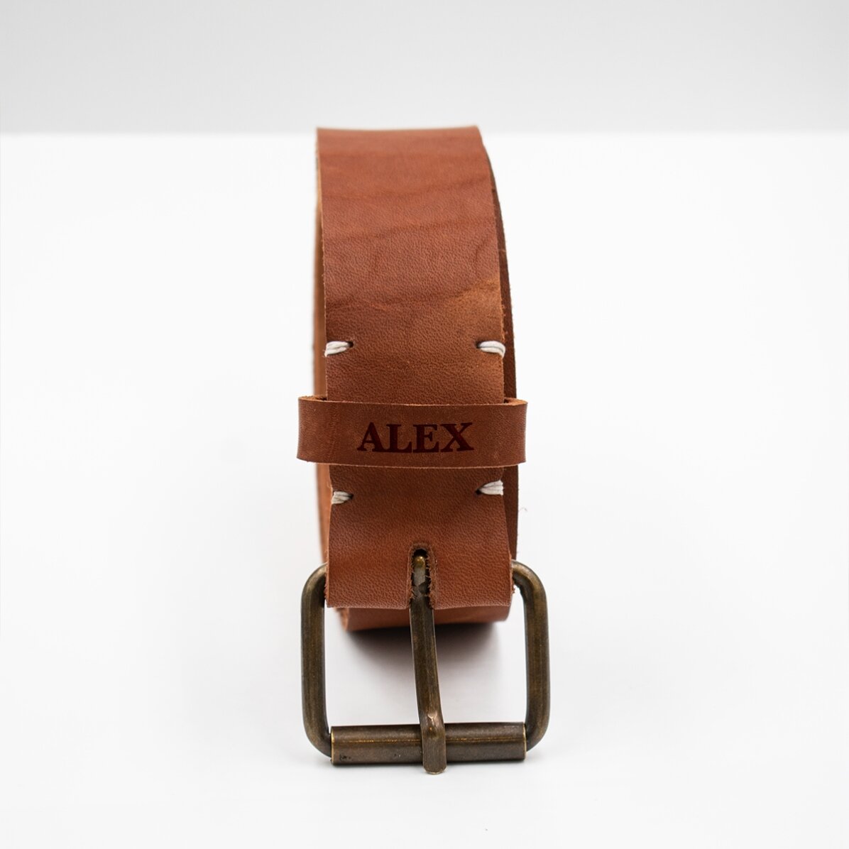 Cintura in pelle personalizzata con nome