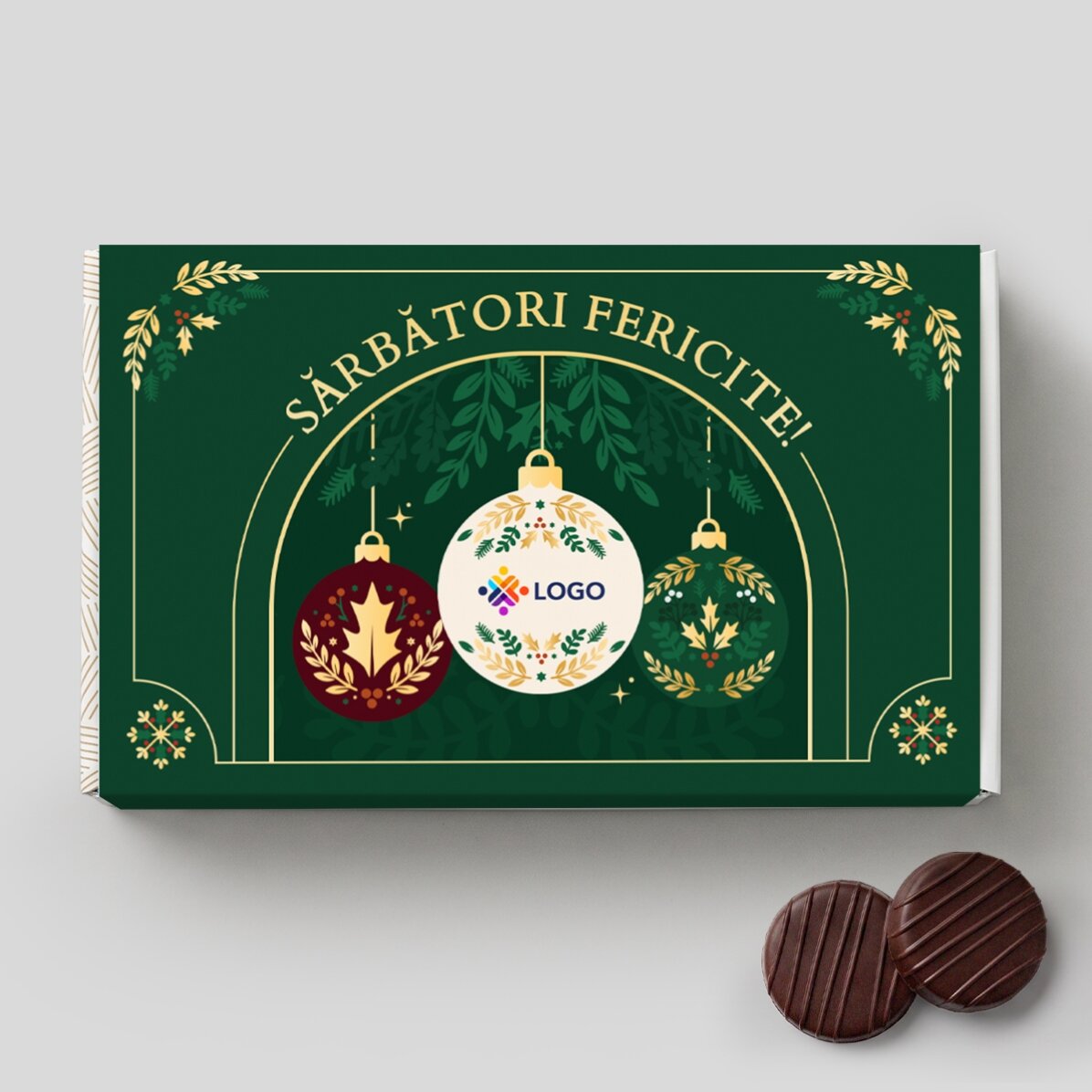 Confezione regalo - Edizione natalizia con prodotti personalizzati con logo e messaggio